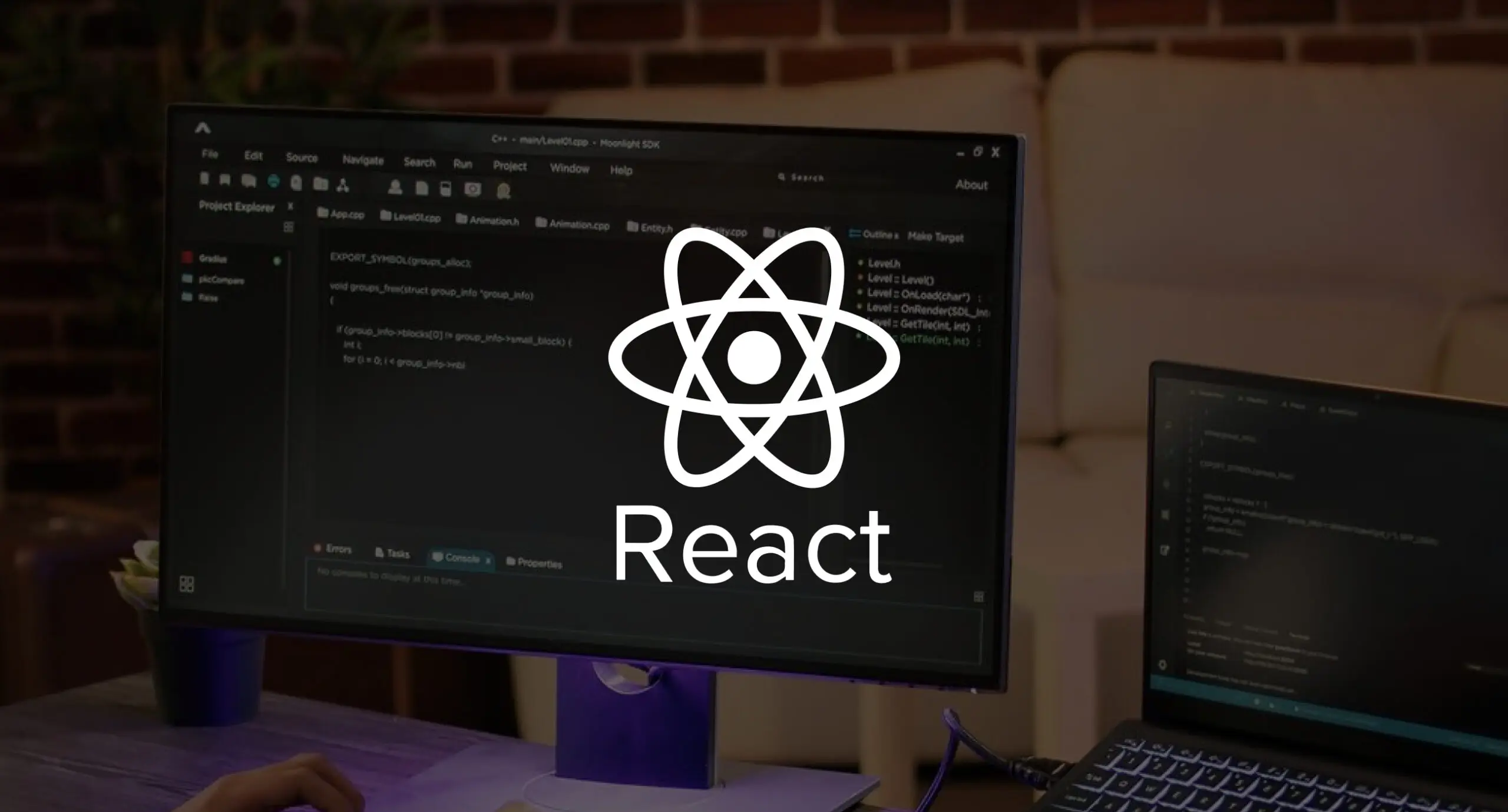 react